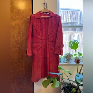 Vintage Charlotte Russe leather suede jacket from the 90s.